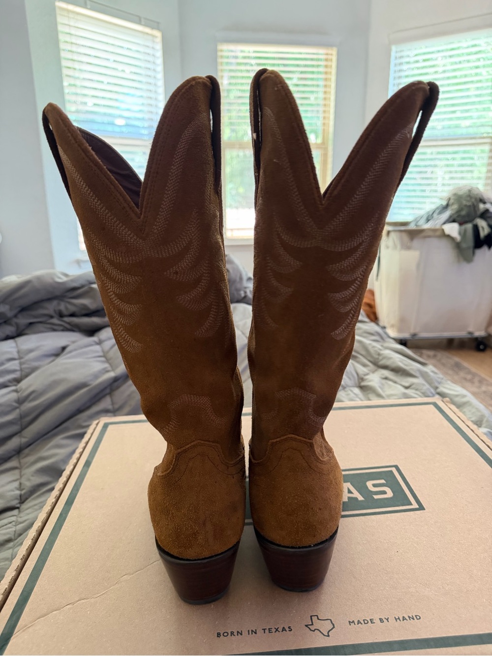 Tecovas The Annie Sienna Suede Cowgirl Boots - Picture 7 of 15